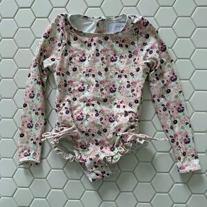 SweetHoney Pink and Purple Rashguard Swimwear